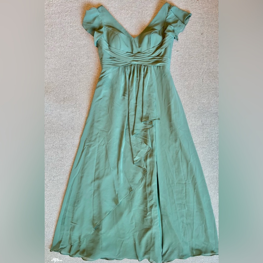 Azazie Green Dress (Size 8-10)